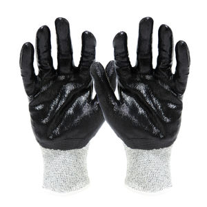 قفاز أمان A4 من النتريل الناعم مضاد للقطع ، بطانة قوية من الألياف الزجاجية HPPE - Product Image 5