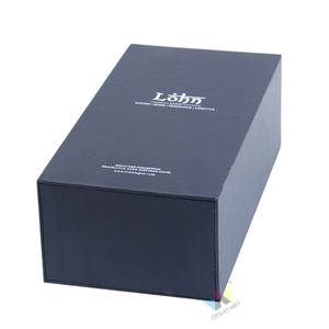 Boîte cadeau écologique personnalisée Crown Win en matériaux recyclés avec plateau en papier EVA, laminage mat - Emballage rigide - Product Image 2