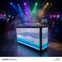 P2.5 GOB Cabine DJ portable pliable à LED pour événements en boîte de nuit, sur scène ou en club de musique