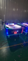 Table de hockey sur air incurvée en métal personnalisable Lechuang, machine de jeu d'arcade commerciale à monnayeur pour centres commerciaux et familles