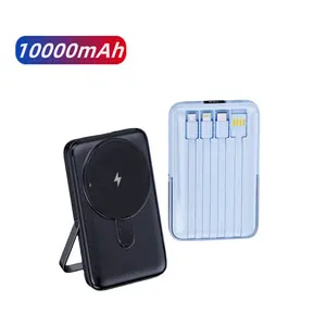 Pd 20W Snel Opladen 10000Mah Draagbare Telefoon Oplader Power Station Power Bank Magnetische Draadloze Oplader Power Bank