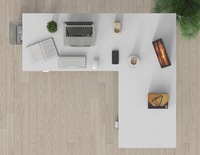 Élévateur de commande en métal populaire 120 degrés bureau électrique hauteur réglable bureau debout avec cadre de Table à 3 pieds