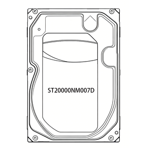ฮาร์ดดิสก์เซิร์ฟเวอร์ภายใน RTS Factory Sales รุ่นใหม่ SATA 20TB 6.0G/s 256MB 7200 RPM รับประกัน 3 ปี ST20000NM007D - Product Image 1
