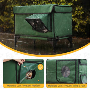 Großhandel Nachhaltiges und solides Kleintierhaus für den Außenbereich – Beheiztes Katzenhaus für den Winter - Product Image 6