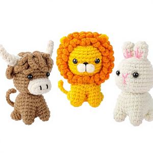 Cadeaux faits main pour les amateurs de crochet : Kit DIY Dinosaure Animal avec Tutoriel Vidéo – <span class=keywords><strong>Porte</strong></span>-clés Mignon en Crochet pour Débutants et Débutants en Tricot – Dessin Animé Doux pour la Remise de Diplôme - Product Image 4