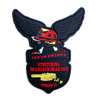 Patch tactique rond en caoutchouc brodé à la main, personnalisé, avec paillettes, à coudre sur chapeau, style Western, du fabricant