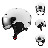 Approbation CE Nouveau casque de ski professionnel d'hiver de haute qualité Casque de ski personnalisé pour adulte Casque de ski de neige à coque ABS avec lunettes