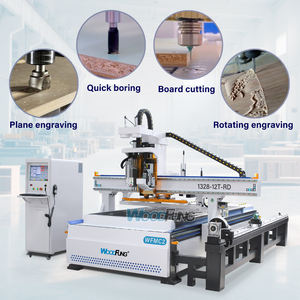 Enrutador CNC WFMC2 con <span class=keywords><strong>cama</strong></span> de vacío y sistema de carga automática - Product Image 3