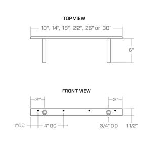 Suporte de prateleira flutuante, suportes de prateleira de metal personalizado de ferro - Product Image 5