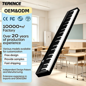 TERENCE X88C Piano <span class=keywords><strong>MIDI</strong></span> à 88 touches lestées pleine taille avec son dynamique pour les performances sur scène - Product Image 1