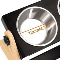 Bacs surélevés pour chats, distributeur de nourriture et d'eau pour animaux de compagnie, support d'alimentation réglable en hauteur, amovible pour chatons et chiots, accessoires