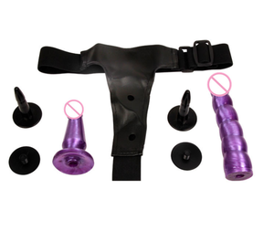Consolador con correa, consolador doble portátil con cinturón, juguete sexual, juego para adultos, juguete de amor, consoladores sin tirantes, pene <span class=keywords><strong>Anal</strong></span> - Product Image 4