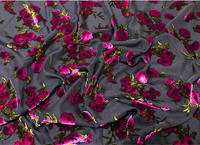 Polyester Coton Soie Velours Velours ignifuge Tissu Velours Burnout Rideau Drapage Tapisserie Jacquard Rideau occultant