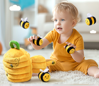 Super weiche Mini-Bienenstock-Plüsch tier biene für Kinder Pädagogisch & Sensorisch für Stress abbau 11-30cm Größe
