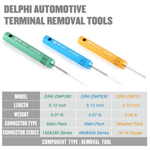 Jrready DRK-DMP630 Removal <span class=keywords><strong>Tool</strong></span> Voor Weer Pack Pack Serie Connector Harnas Terminals En Connector Crimp Pin - Product Image 6