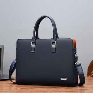 Sac à bandoulière professionnel en cuir PU imperméable de haute qualité pour <span class=keywords><strong>avocat</strong></span>, étudiant, ordinateur portable, mallette - Product Image 6