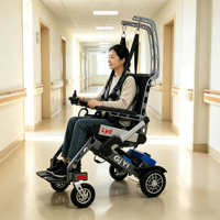Robot d'aide à la marche portable pour personnes âgées, soutien à la mobilité avec articulations de hanche et de genou motorisées et fonctionnement facile à un bouton pour une utilisation à domicile