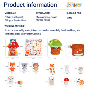Ensemble de jeux d'apprentissage personnalisé <span class=keywords><strong>Porte</strong></span>-champignons Maison dans les arbres avec peluche douce Animaux de la forêt Ensemble de jouets d'imitation - Product Image 6