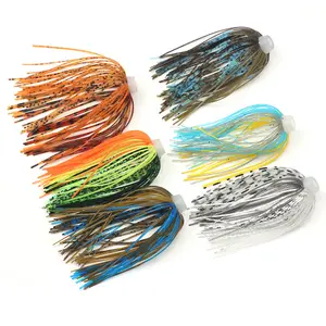 TOPIND 88 fili 64mm Silicone Jig gonne richiamo di pesca gonna di ricambio per Spinnerbaits