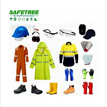 SAFETREE One Stop EPI Supply CE ANSI AS/NZS Approbation Équipement de sécurité Produits de protection individuelle pour l'huile de construction minière