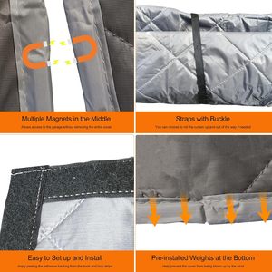 Tenda Termoisolante Grigia Best Seller per Porta del Garage, Tenda Anti-Zanzare per Porta del Garage - Product Image 4