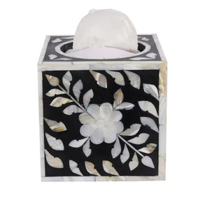 Best Quality Modern Tissue Box Holder For Home And Office Decorative <b>Tabletop</b> <b>Storage</b> Organizer Available At Competitive Price - Product Image 3