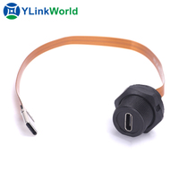 Adaptateur usb c 1.0 2.0 3.0 original noir écran led type-c pigtail extension imprimante vert u forme micro 2 en 1 câble usb