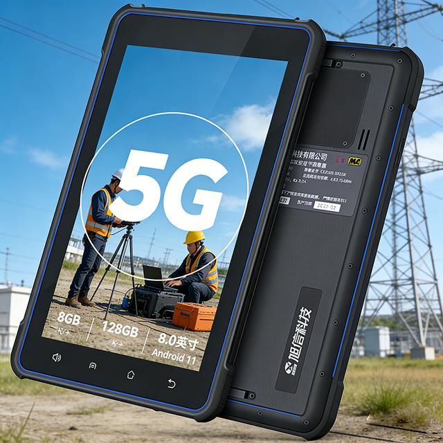 Handheld Industrial Rugged Tablet 8 Inch Android 11 12000mAh 5G Wi-Fi IP67 Waterproof RAM 8GB/ROM 128GB New for Field Work