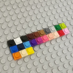 Bloques de Construcción de Plástico Personalizados BLOCKMOC 3024 1x1, Ladrillos Alternativos Compatibles, Embalaje a Granel, Certificación ASTM, Edades - Product Image 3