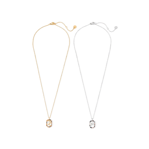 Collana con Ciondolo a P in Oro, Argento e Acciaio 45446 - Product Image 2