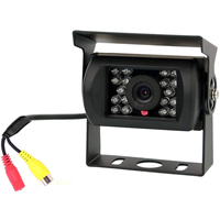 Caméra de recul pour véhicule AHD 1080P avec vision nocturne infrarouge, étanche, 800TVL, 18 IR, 12/24V pour camion, caravane, bus