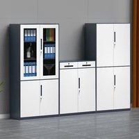Armoire métallique épaissie à compartiments étroits avec documentation de démontage pour le rangement des archives de bureau