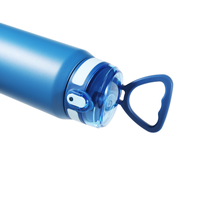 Bouteille d'eau 2 en 1 avec couvercle à paille 18 oz, bouteilles d'eau en acier inoxydable 304 isolées sous vide pour enfants, bouteille d'eau chaude et froide