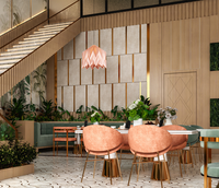 Décoration intérieure moderne pour café, mobilier, tables, chaises, comptoir, solution complète pour la conception de café et de pâtisserie