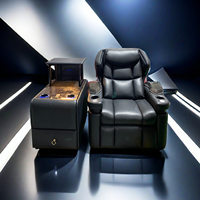 Luxuriöse Theater möbel Leder kino Einsitziger Sessel Villa Wohnzimmer Power Recliner Sofa Media Room Sofa