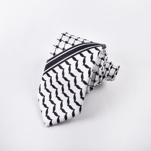 Venta caliente boda Palestina poliéster rayas corbata hombres corbatas Palestie corbata - Product Image 3