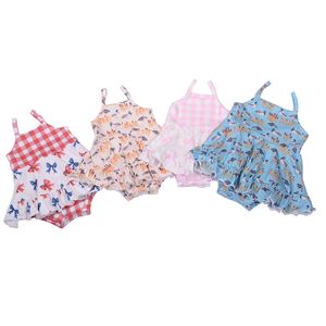 Envío Rápido, Falda Tipo Peplum Personalizada para Bebés y Niñas Pequeñas, de Algodón y Bambú, de Secado Rápido, Transpirable, con Volantes - Product Image 6