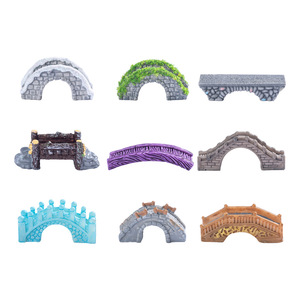 Micro-paysage créatif en résine, pont en pierre, série rétro en bois, accessoires de décoration DIY pour aménagement paysager miniature - Product Image 5