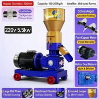 Machine à granulés d'aliments pour animaux JINGLAI modèle 205, 400 kg/h, pour volailles, bovins, porcs, moutons, moulin à granulés d'aliments électrique certifié CE