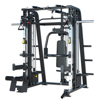 Harga Pabrik Peralatan Fitness Smith Machine Multi-Fungsi dengan Dual Pulley Crossover dan Layanan OEM Tersedia