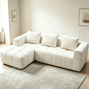 Popular L-shaped Compressed Modern Fabric Cloud <b>Foam</b> in a Box Living Room Vacuum Modular Compression - Product Image 2