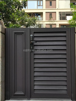 Porte coulissante rétractable automatique moderne en aluminium pour villa, jardin et arrière-cour Modélisation 3D incluse