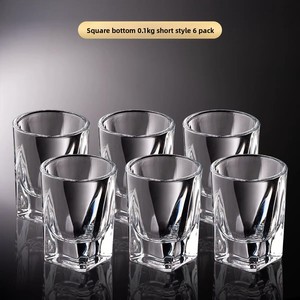 Nueva Copa de Vino de Vidrio Grueso, Diseño Especial, Base Cuadrada, Resistente, para Uso Doméstico - Product Image 1