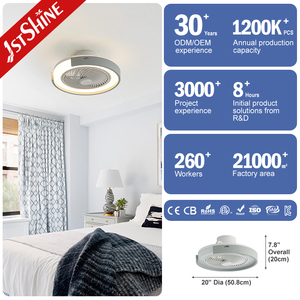 1stshine LED ventilateur <span class=keywords><strong>de</strong></span> plafond intérieur réglable 360 degrés déflecteur <span class=keywords><strong>de</strong></span> vent dimmable ventilateur <span class=keywords><strong>de</strong></span> plafond - Product Image 3