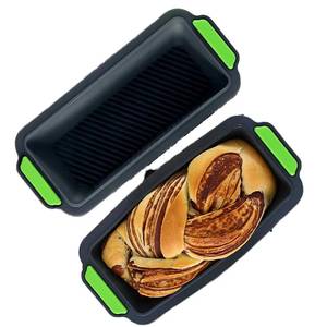 Kitchen Paradise Eco-friendly <b>Silicone</b> Two-color Rectangle Toast Bread Cake Mold Heat Resistant Non-Toxic Reusable Dishwasher - Product Image 1