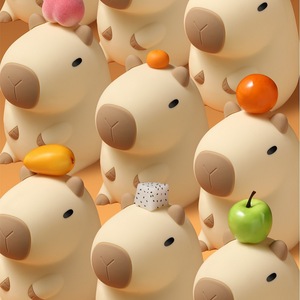 Veilleuse Capybara, Cadeaux Capybara, Cadeaux d'anniversaire amusants Capybara, Portable, Moelleux, Rechargeable, à intensité variable - Product Image 4