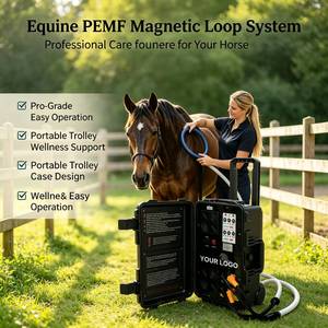 Appareil <span class=keywords><strong>de</strong></span> thérapie vétérinaire PEMF Tecar 2 en 1 avec écran tactile 7 pouces 448K, magnétique, <span class=keywords><strong>pour</strong></span> chevaux, chiens, soulagement <span class=keywords><strong>de</strong></span> la douleur et récupération musculaire - Product Image 1