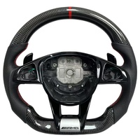 Volant en cuir Alcantara et fibre de carbone pour Mercedes Ben  W204 W205 C63 W164 W166 W211 W212 C117 C118 W251 W176