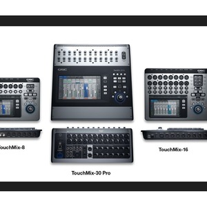 มิกเซอร์ดิจิตอล QSC TouchMix-32 Pro 32 แชนแนล พร้อมเอาต์พุตสเตอริโอ จอแสดงผลแบบมีไฟพื้นหลัง คอนโซลมิกเซอร์เสียง - Product Image 1