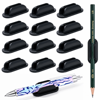 Porte-crayons adhésifs en silicone flexible pour bureau, école, maison, fournitures scolaires, accessoires, organisateur de bureau